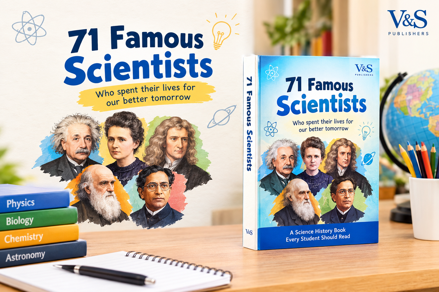 71 Famous Scientists biography book for students